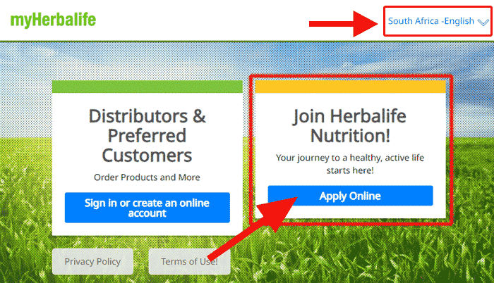 Create an account on MyHerbalife Botswana